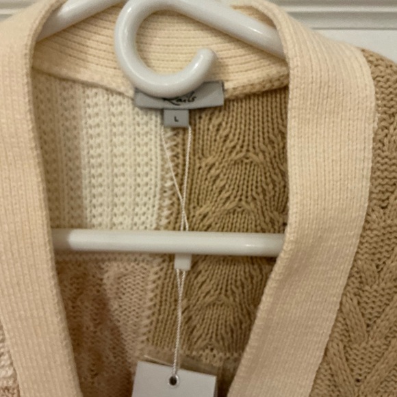 NWT Rails Reese patchwork cardigan sweater sz large - Picture 4 of 7